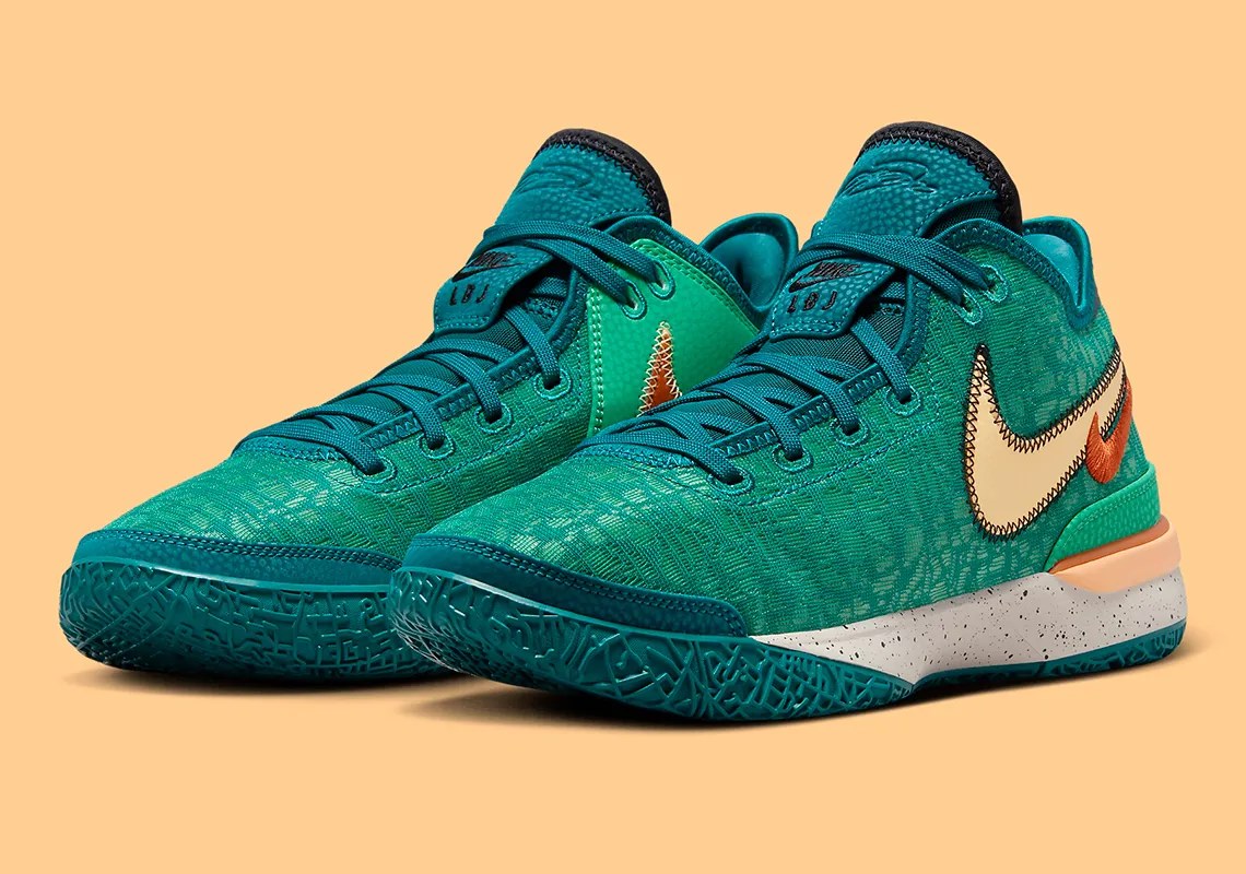 Giày Bóng Rổ Chính Hãng - Nike LeBron NXXT Gen Geode Teal Orange - DR8784-301