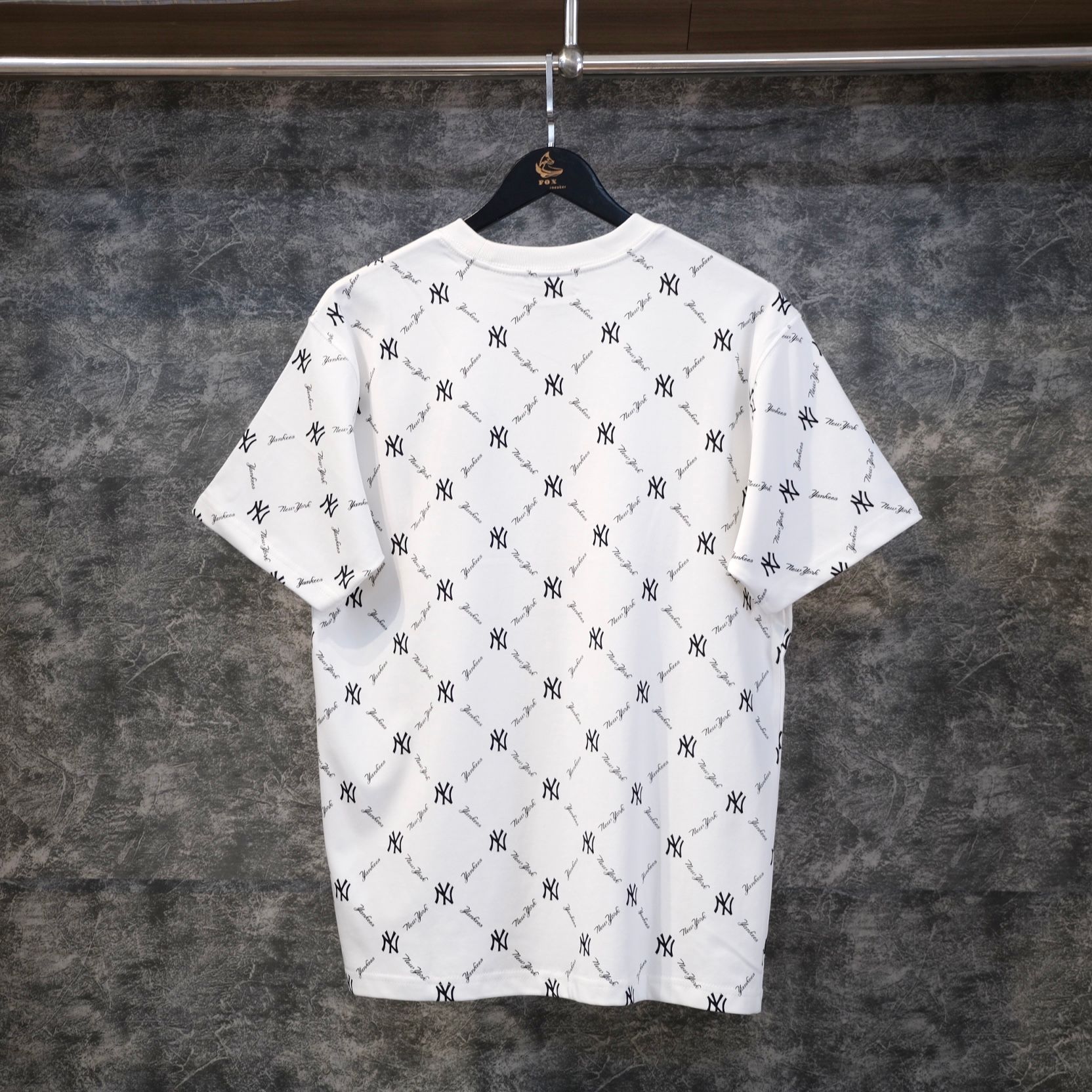 Áo Tshirts Chính Hãng - Áo Thun New Era MLB NY Monogram  White - 19500185