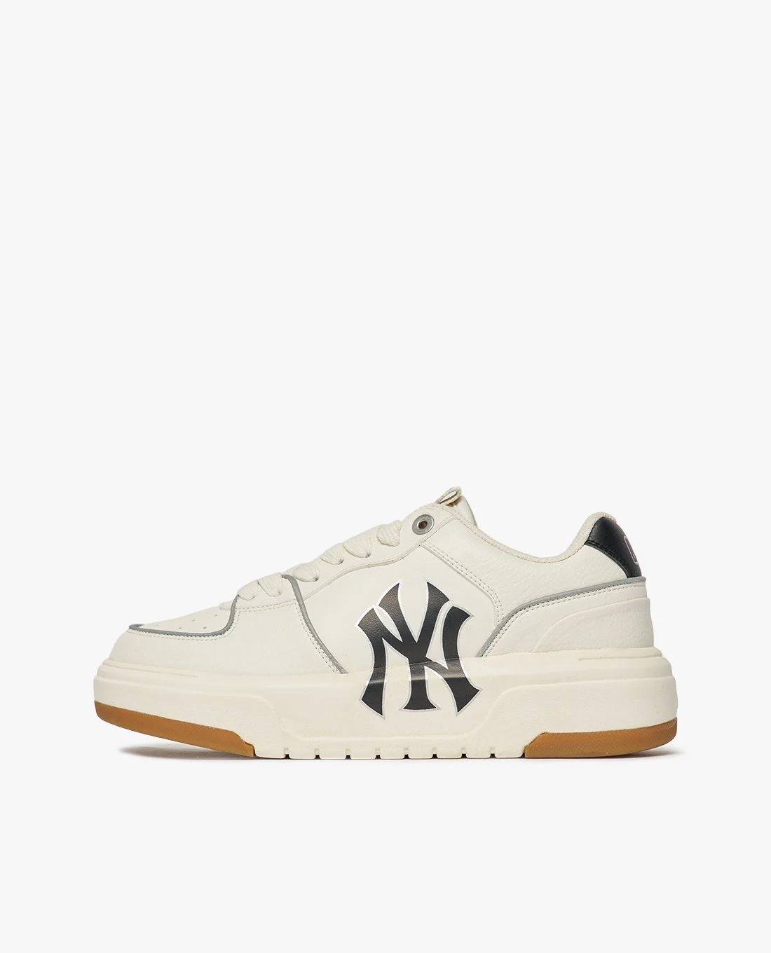 Giày Casual Chính Hãng - MLB Liner Basic New York Yankees 'White/Nude' - 3ASXCA12N-50IVS