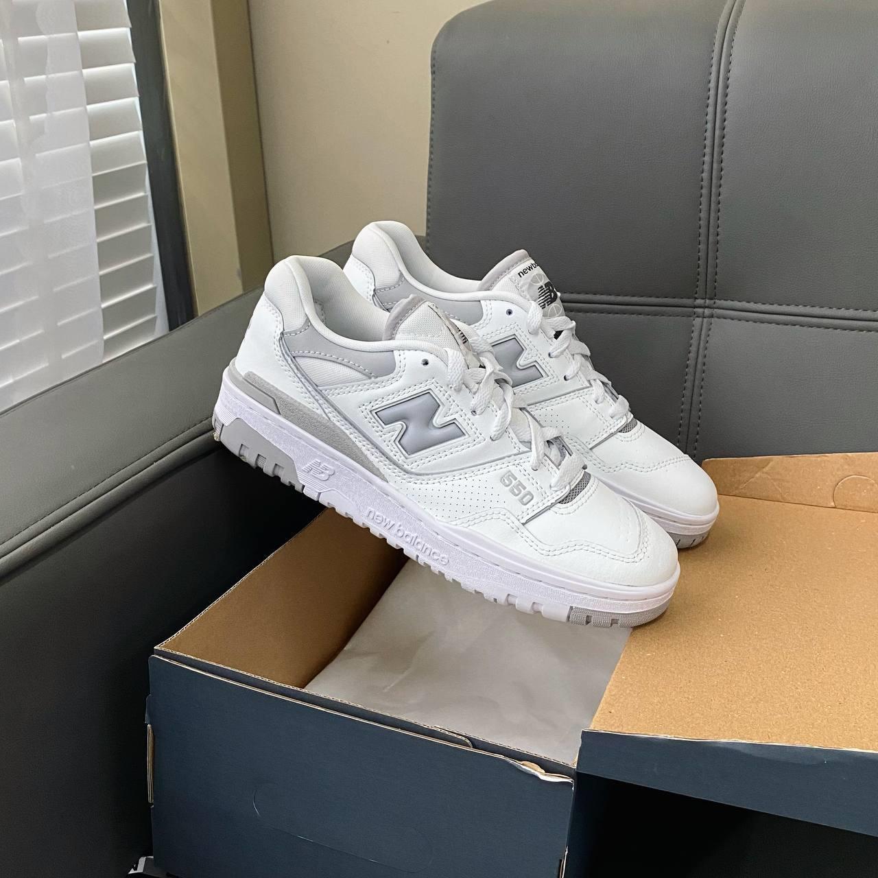 Giày Casual Chính Hãng - Sneaker Nam Nữ NewBalance 550 'White Grey' - BBW550BB