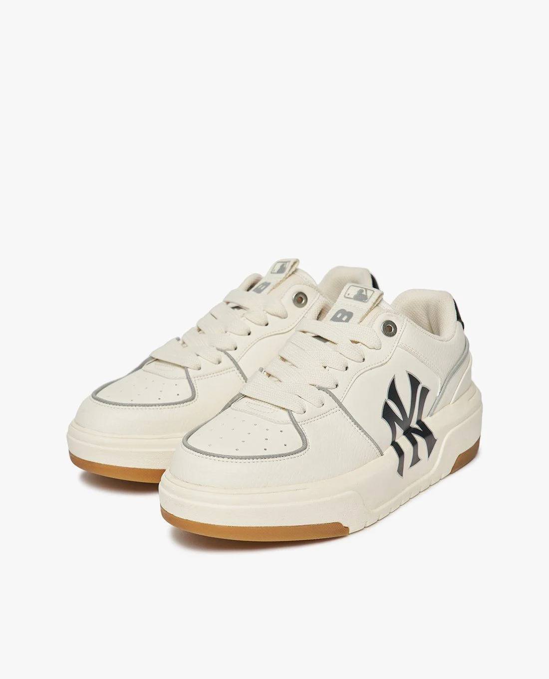 Giày Casual Chính Hãng - MLB Liner Basic New York Yankees 'White/Nude' - 3ASXCA12N