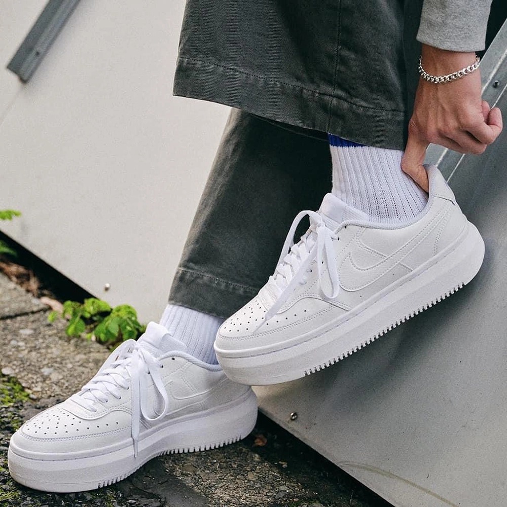 Giày Casual Chính Hãng - Nike Court Vision Alta Triple White - DM0113-100