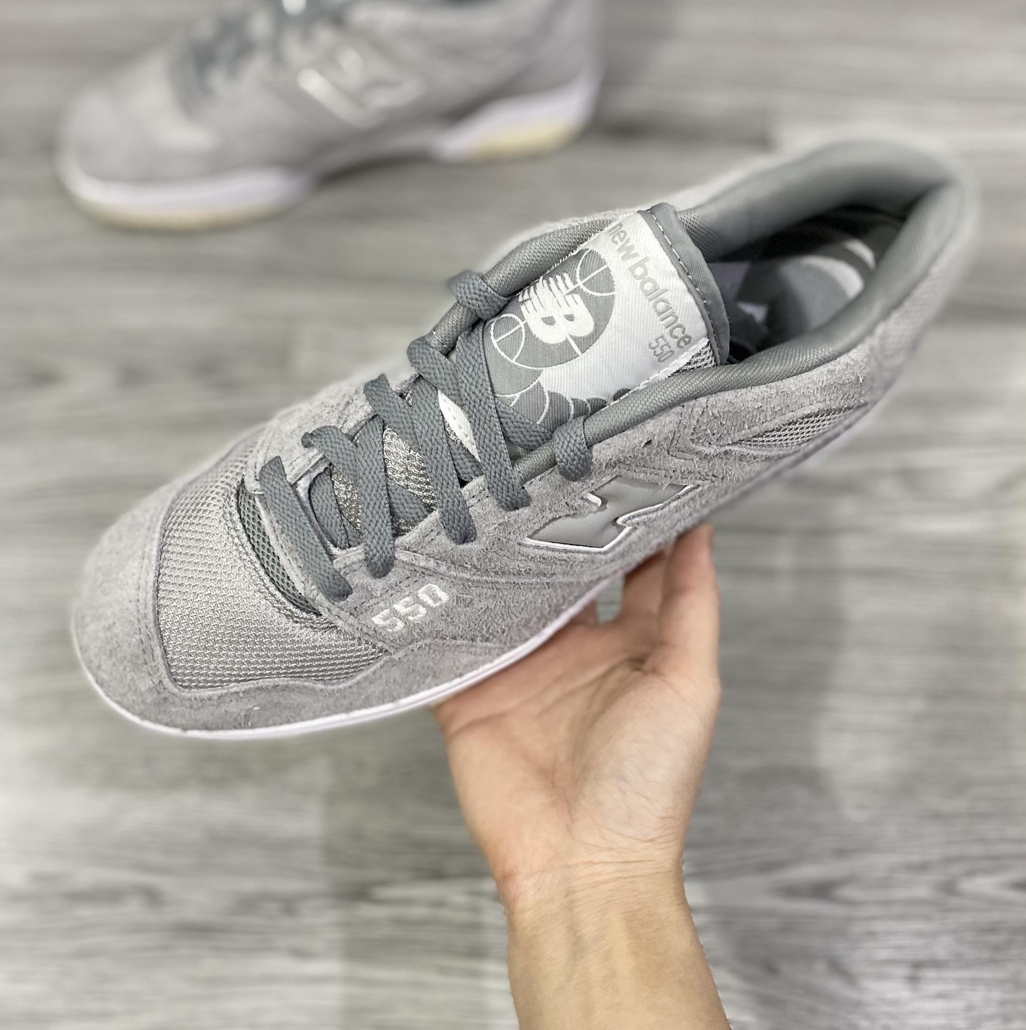 Giày Casual Chính Hãng - Sneaker Nam Nữ NewBalance 550 'Full Grey' - BB550GRE