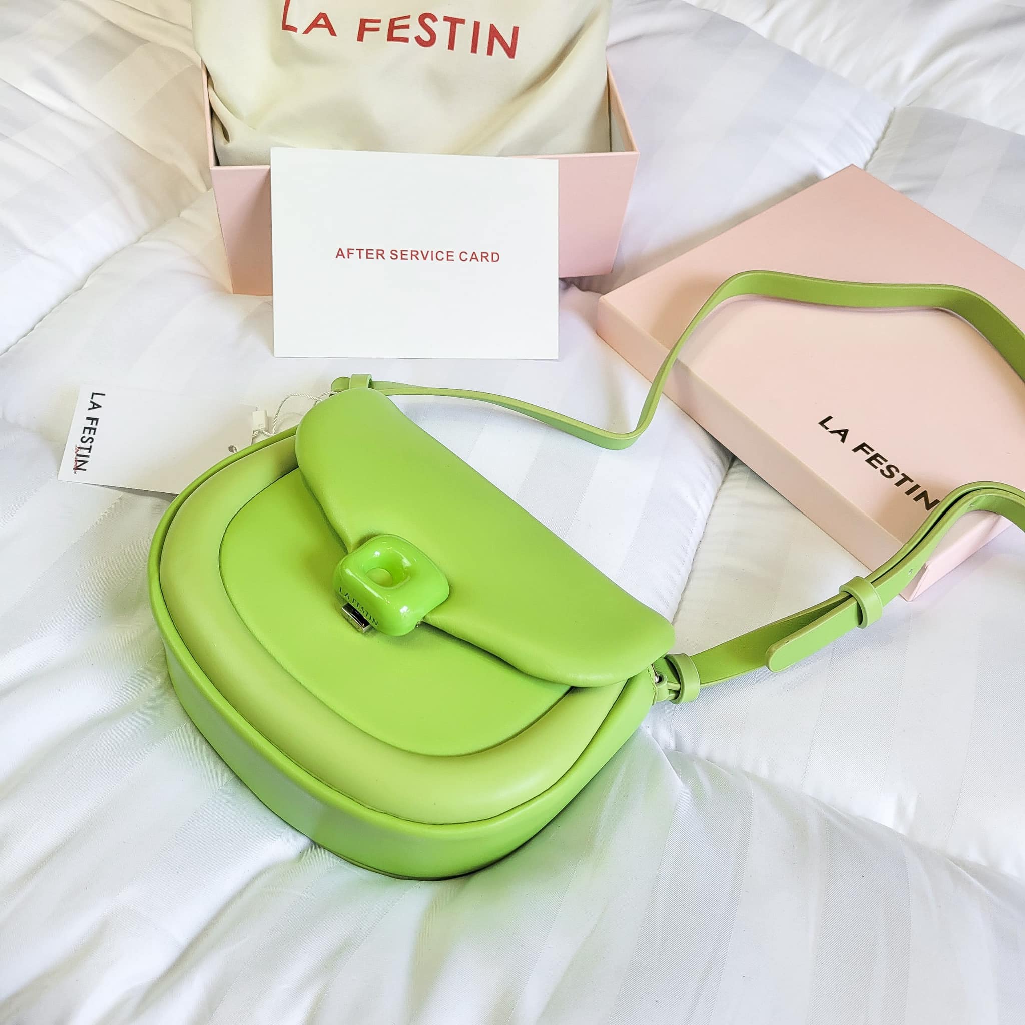 PHỤ KIỆN CHÍNH HÃNG - Túi Nữ LA FESTIN Peng Peng Crossbody Bag - G26G5CG22K7C-Green