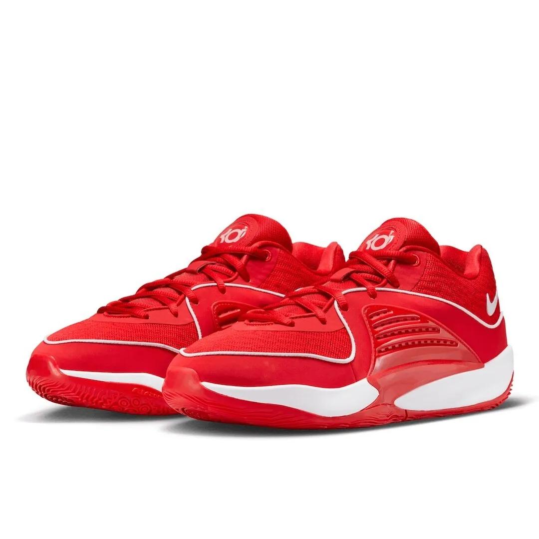 GIÀY BÓNG RỔ CHÍNH HÃNG - Nike KD 16 Promo White University Red Team - DZ2927-600