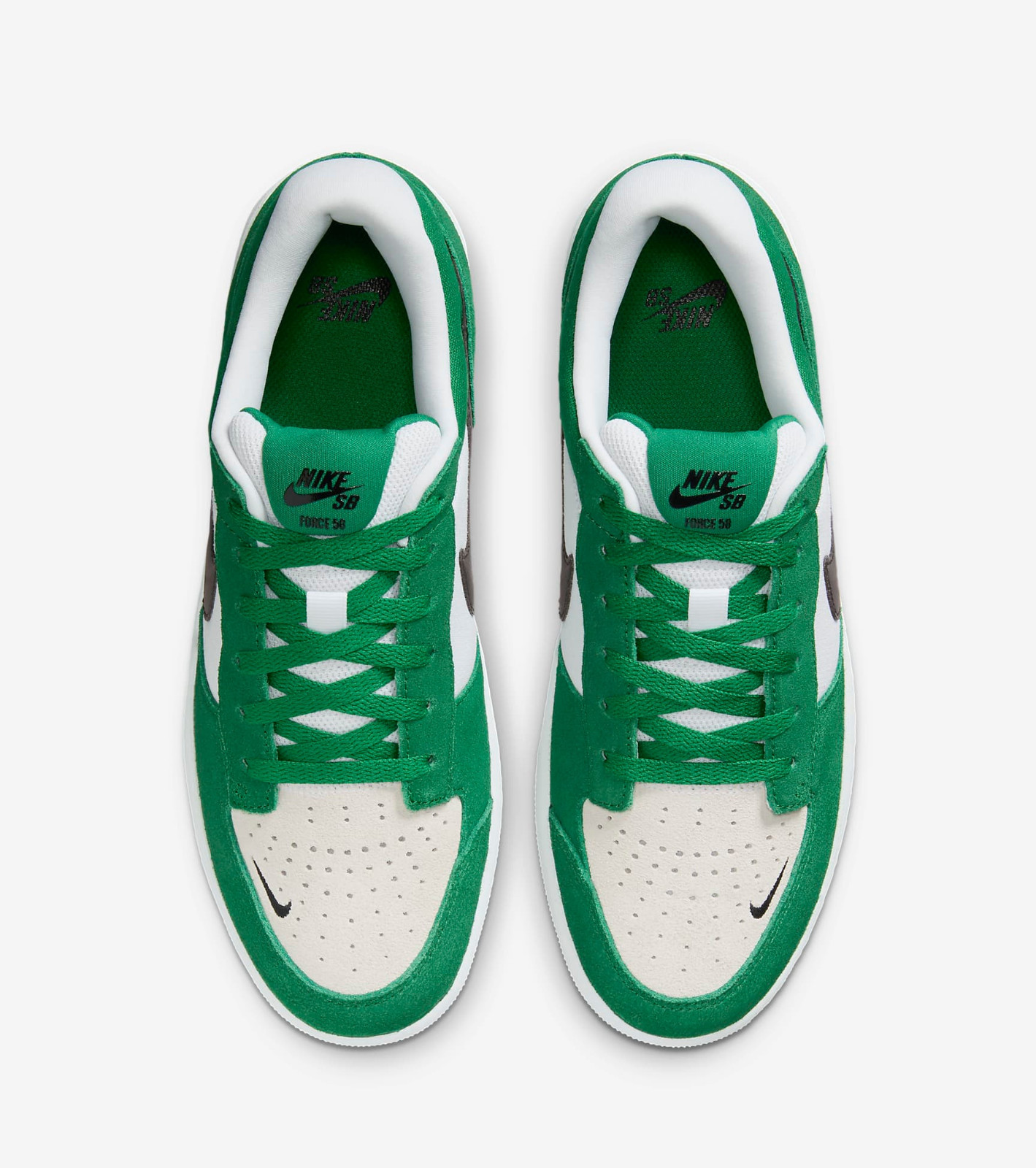 GIÀY CASUAL CHÍNH HÃNG - Nike SB Force 58 Pine Green White Black - DV5477-300