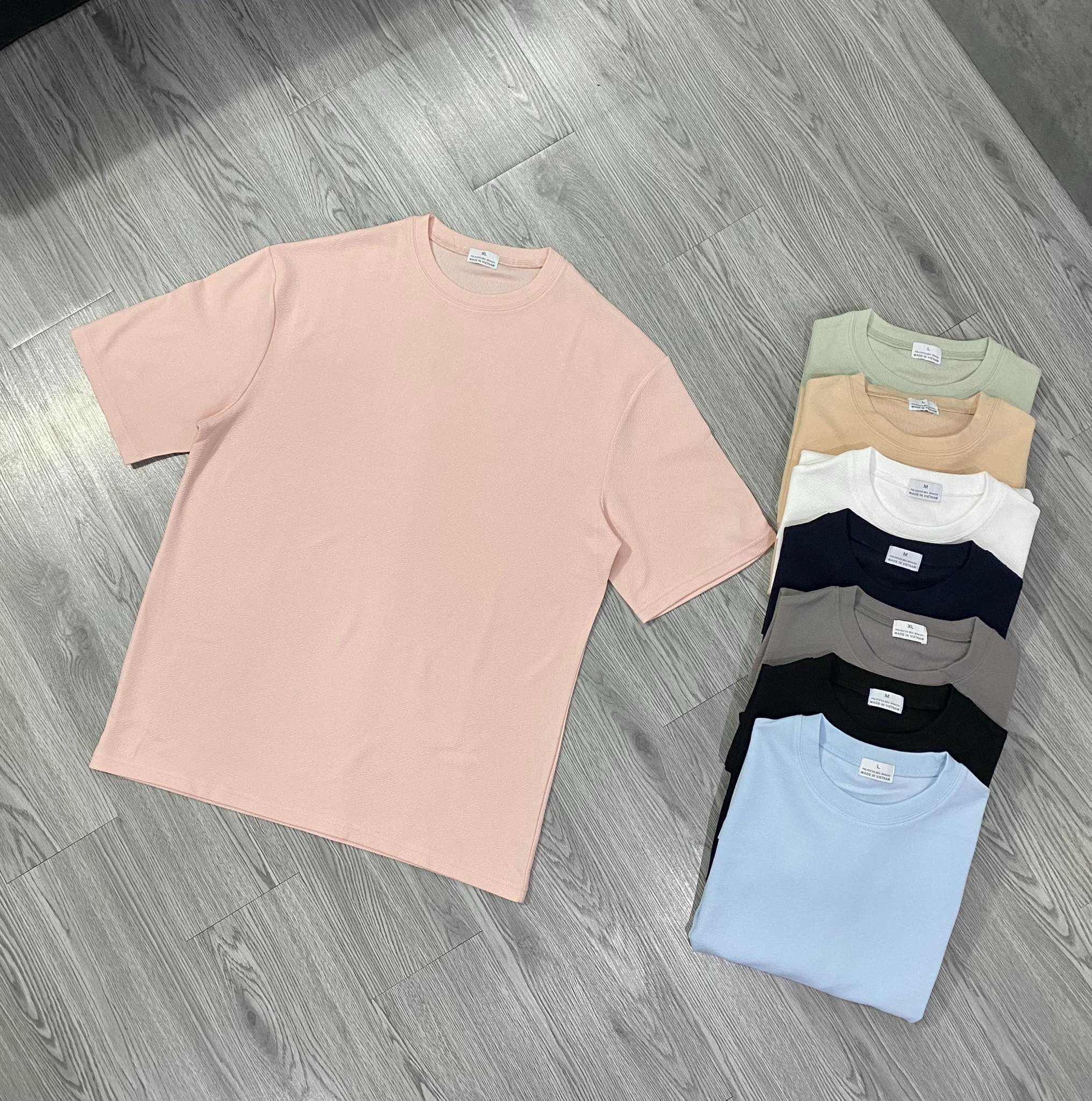 Áo Tshirts Chính Hãng - Áo Chống Nhăn Wrinkle Free Fabric Hồng - WRI-01