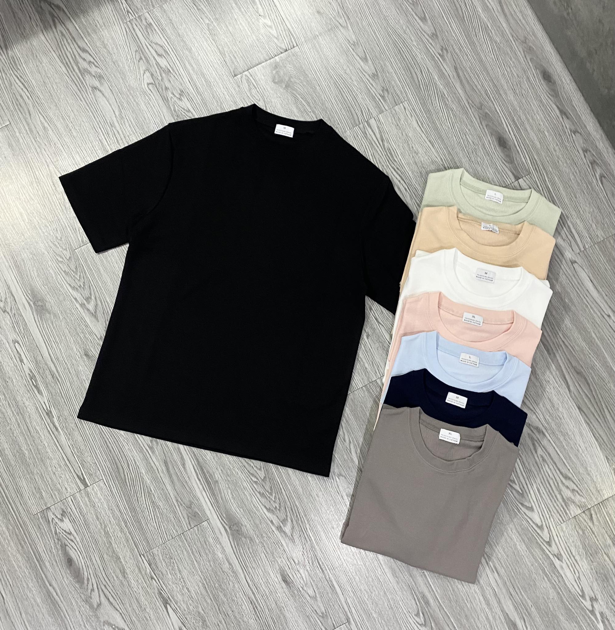 Áo Tshirts Chính Hãng - Áo Chống Nhăn Wrinkle Free Fabric Đen - WRI-010