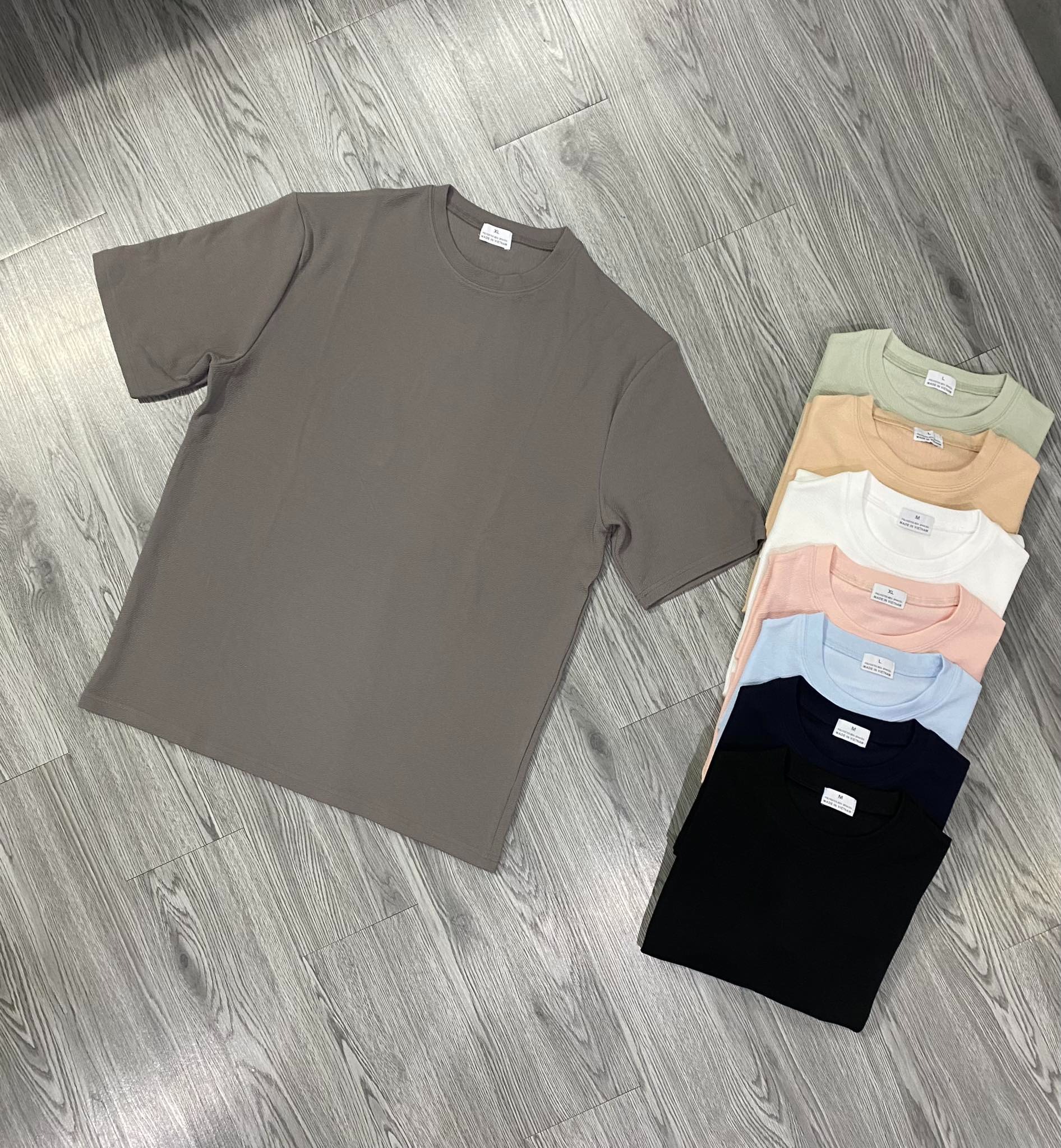 Áo Tshirts Chính Hãng - Áo Chống Nhăn Wrinkle Free Fabric Nâu - WRI-05