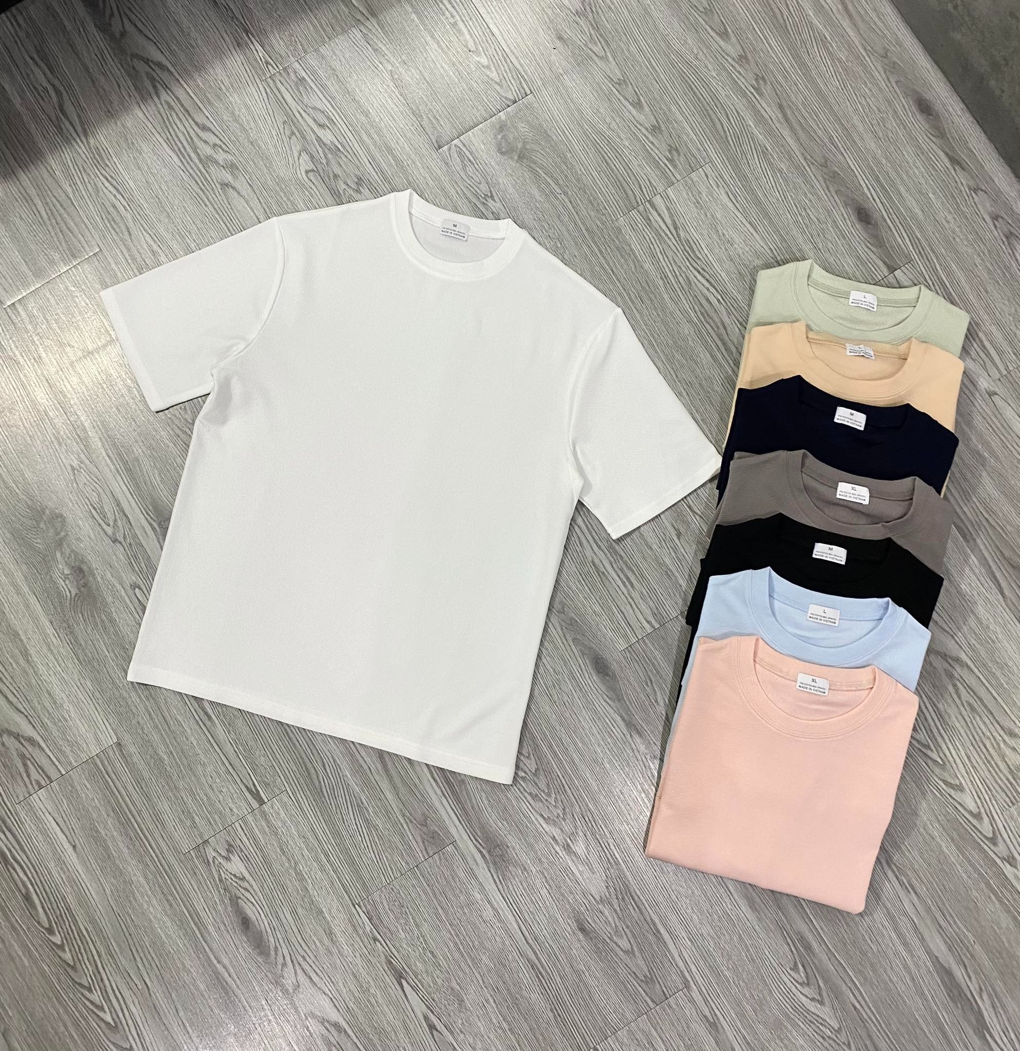 Áo Tshirts Chính Hãng - Áo Chống Nhăn Wrinkle Resistant Short Sleeve Crew Neck T-Shirt Trắng - WRI-100