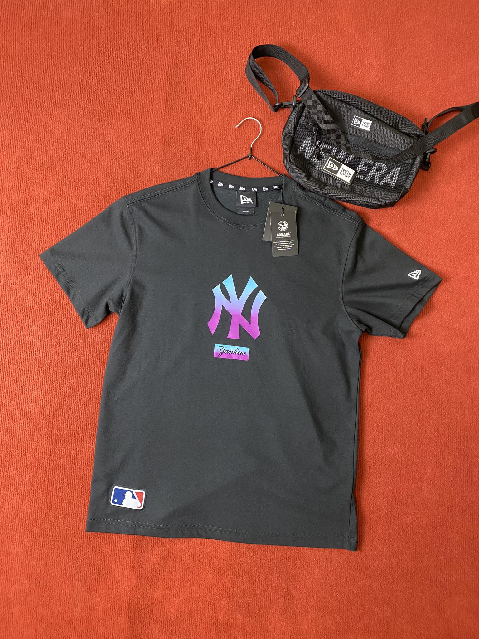 Áo Tshirts Chính Hãng - Áo Thun Nam Nữ Newera NY Black 13300061