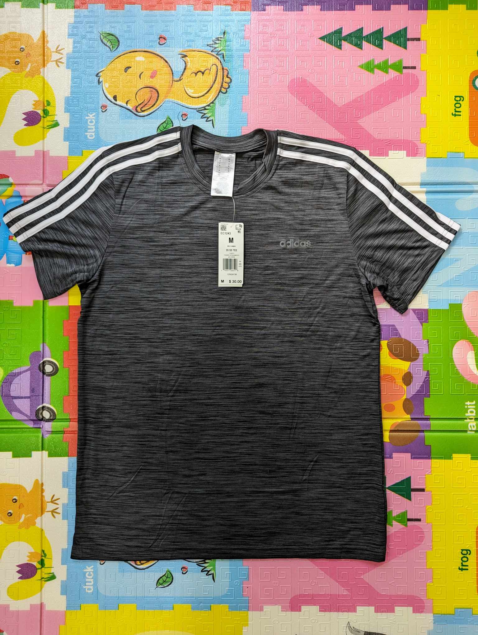 ÁO TSHIRTS CHÍNH HÃNG - Adidas Men's 3 Stripes SS Training T-Shirt - EC1243