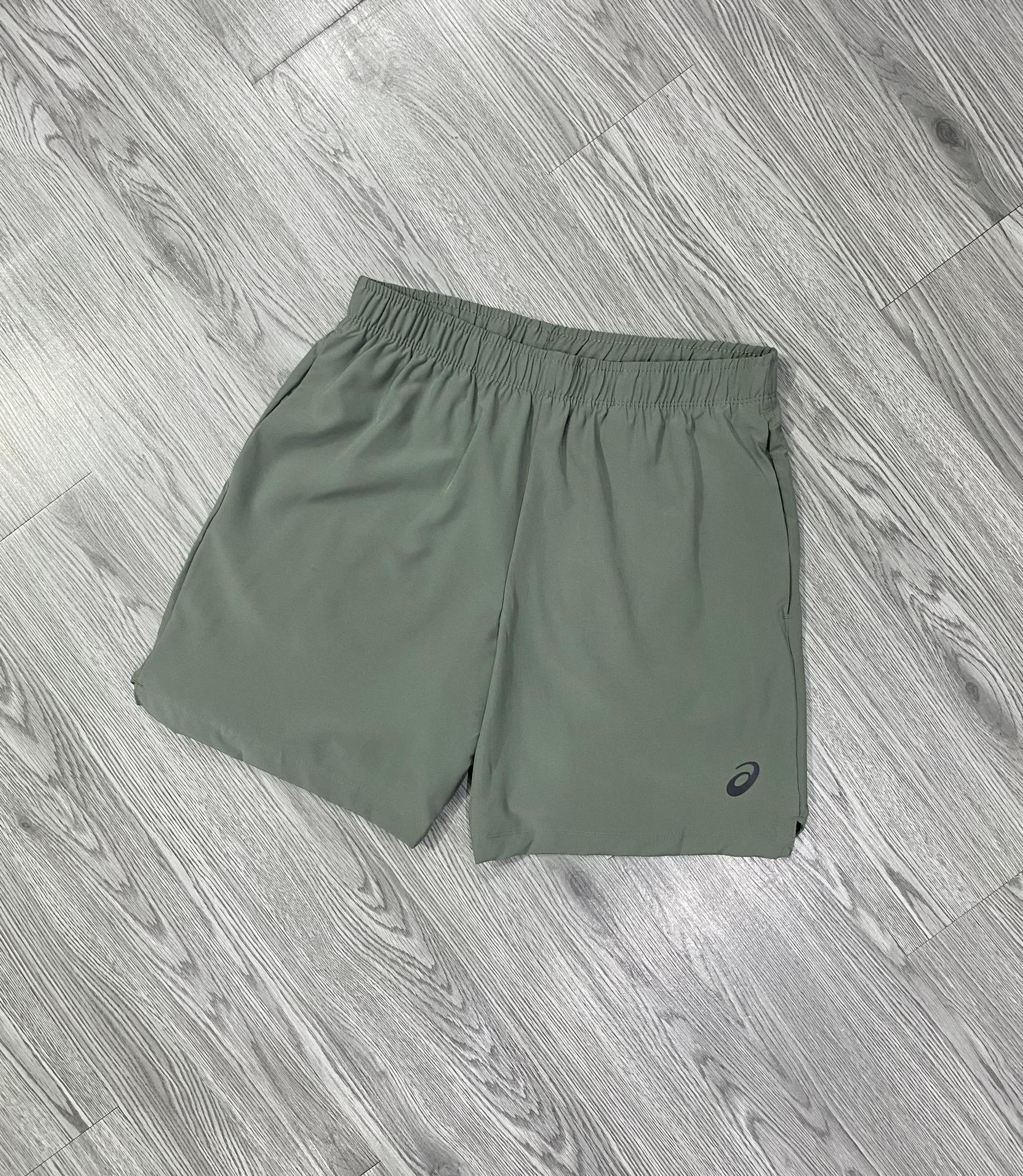 QUẦN SHORTS CHÍNH HÃNG - Asics Running Silver 7in Short 'Olive' - 2011A091.004