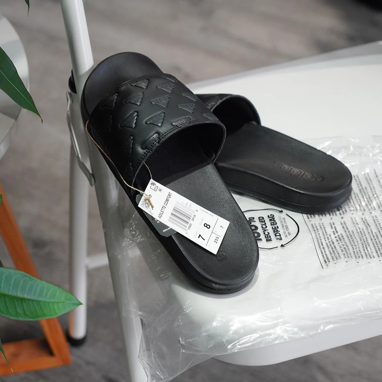 Dép Chính Hãng - Adidas Adilette Comfort 'Black' - GV9736