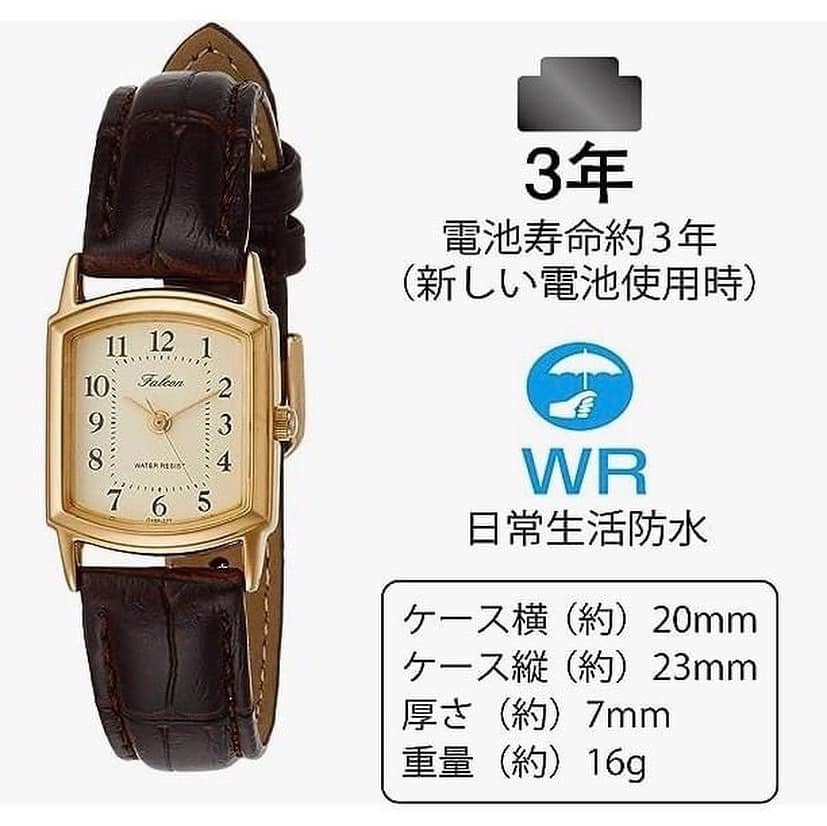 PHỤ KIỆN CHÍNH HÃNG - Đồng Hồ Tank Vintage Q&Q-Citizen Women - QA69-103