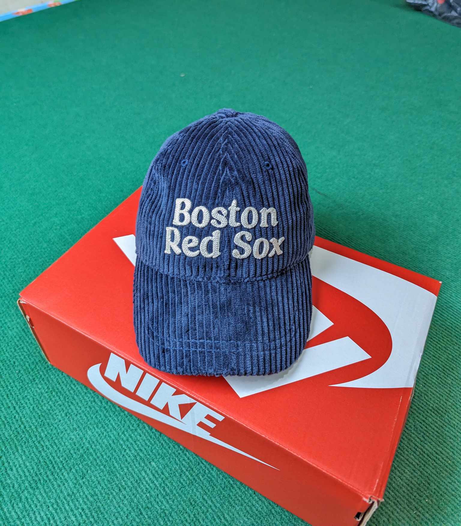 Phụ Kiện Chính Hãng - Mũ Lưỡi Trai MLB Nhung Boston Red Sox - 3ACPWC236-45NV