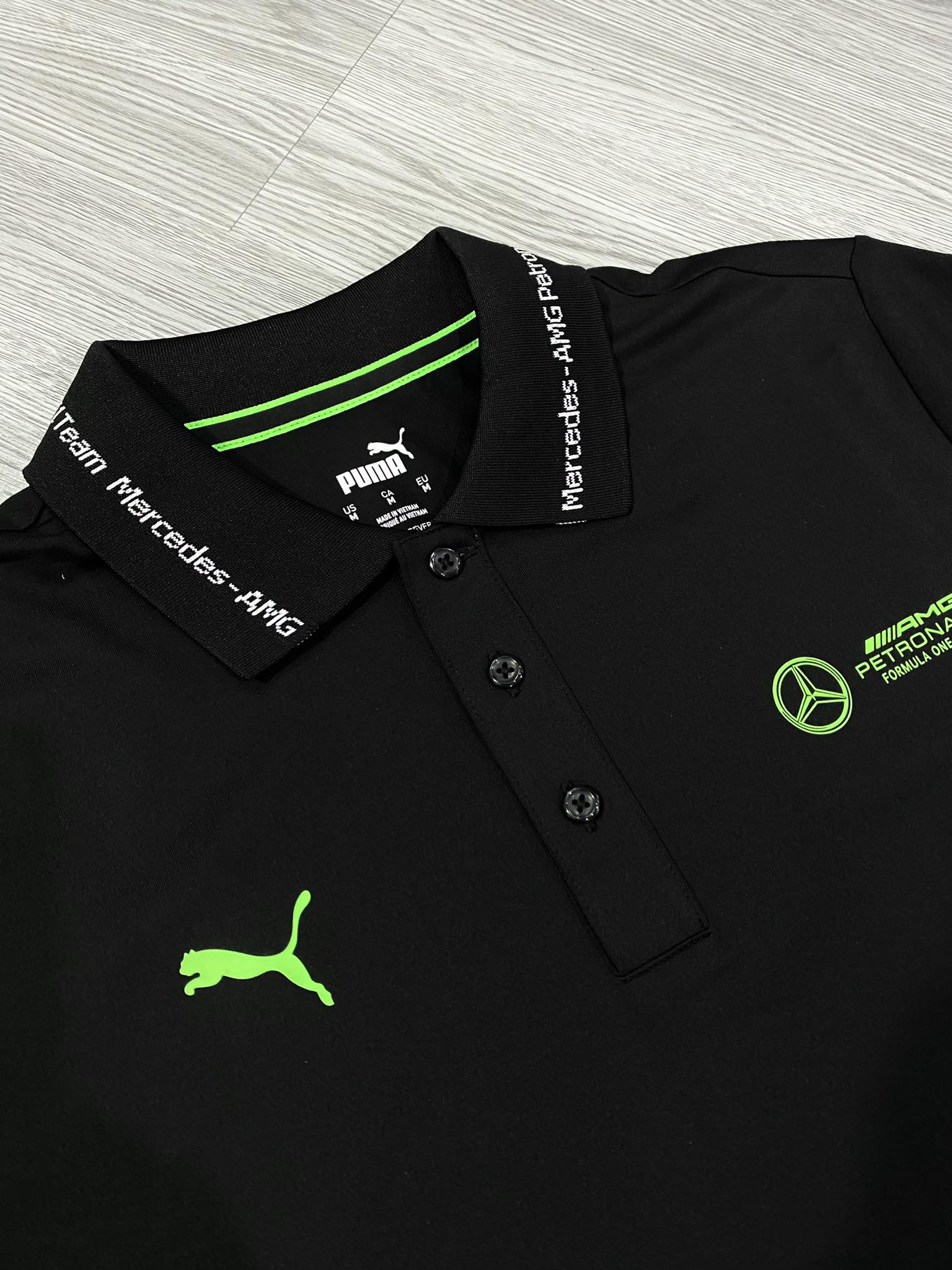 Áo Polo Chính Hãng - Puma Petronas Mercedes AMG 'Black' - 627309-01