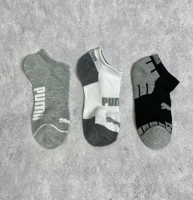 Phụ Kiện Chính Hãng - Tất Puma Men's Socks & Women's Socks Mix Grey/White/Black (Pack 5 đôi) - PM23