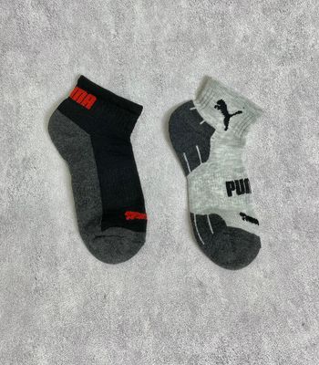 Phụ Kiện Chính Hãng - Tất Puma Men's Socks & Women's Socks Mix Grey/Black (Pack 5 đôi) - PM24
