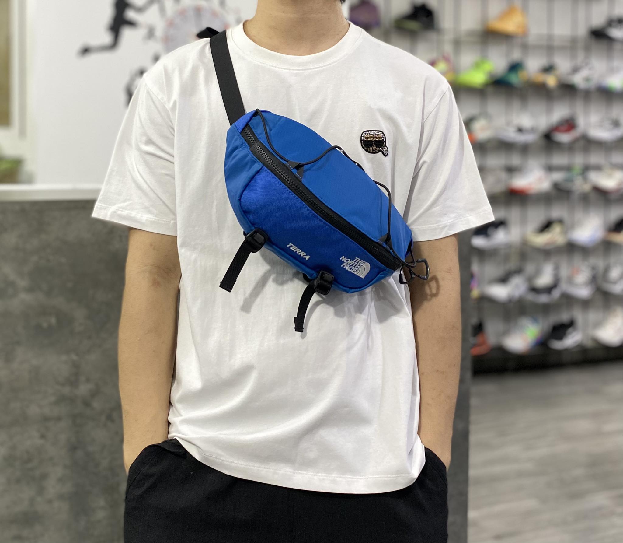 Phụ Kiện Chính Hãng - Túi Chéo Nam/Nữ The North Face Logo Cross Bag Blue - NN2PP5321