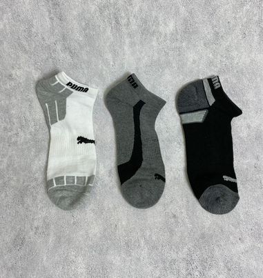 Phụ Kiện Chính Hãng - Tất Puma Men's Socks & Women's Socks Mix Black/Grey/White (Pack 5 đôi) - PM28