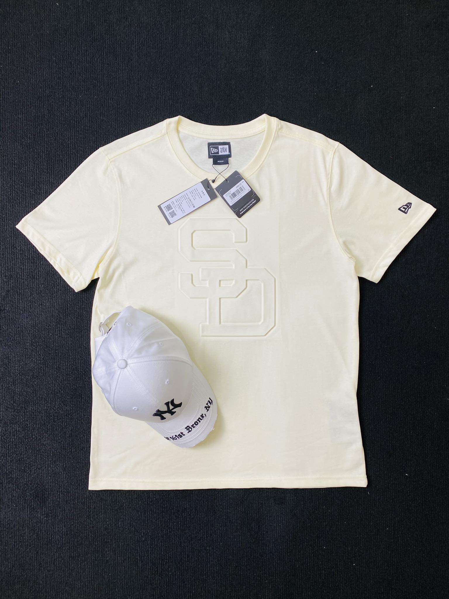 ÁO TSHIRTS CHÍNH HÃNG - New Era 3D SD Cream White - 14187348