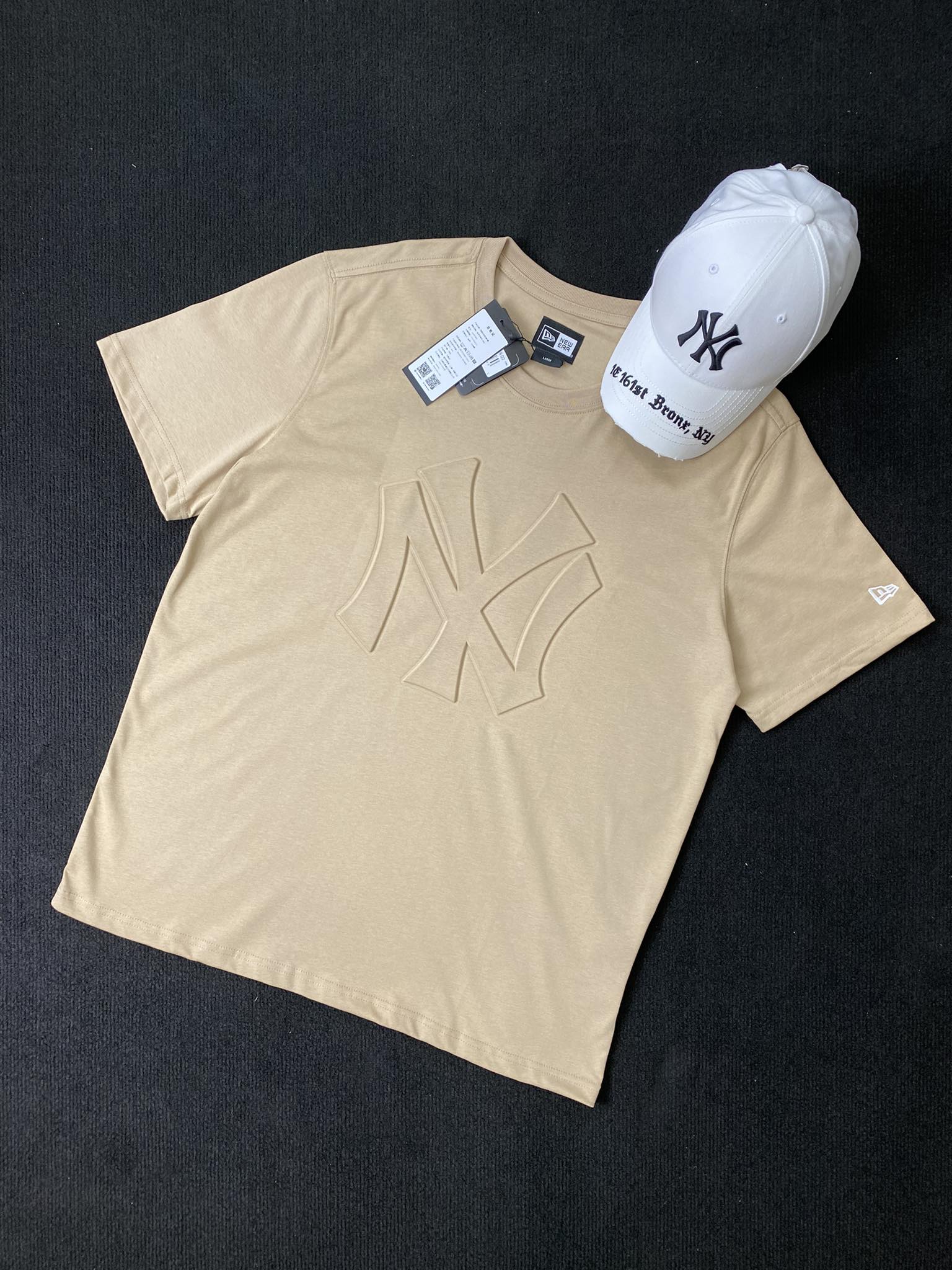 ÁO TSHIRTS CHÍNH HÃNG - NEW ERA CFT NEW YORK YANKEES KHAKI - 14187349