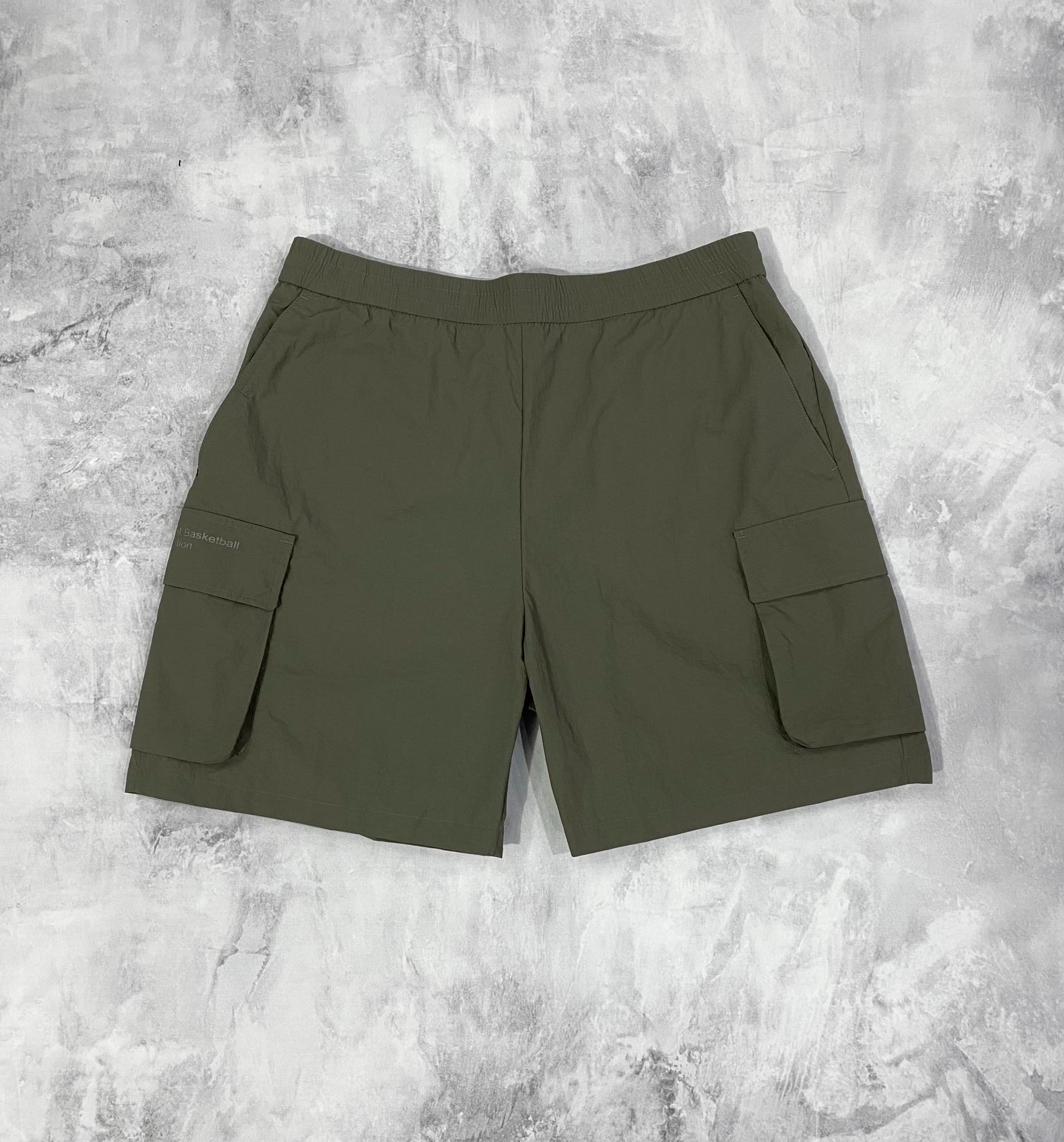 Quần Short Chính Hãng NBA - Quần Gió Rêu Đậm - NBA-03