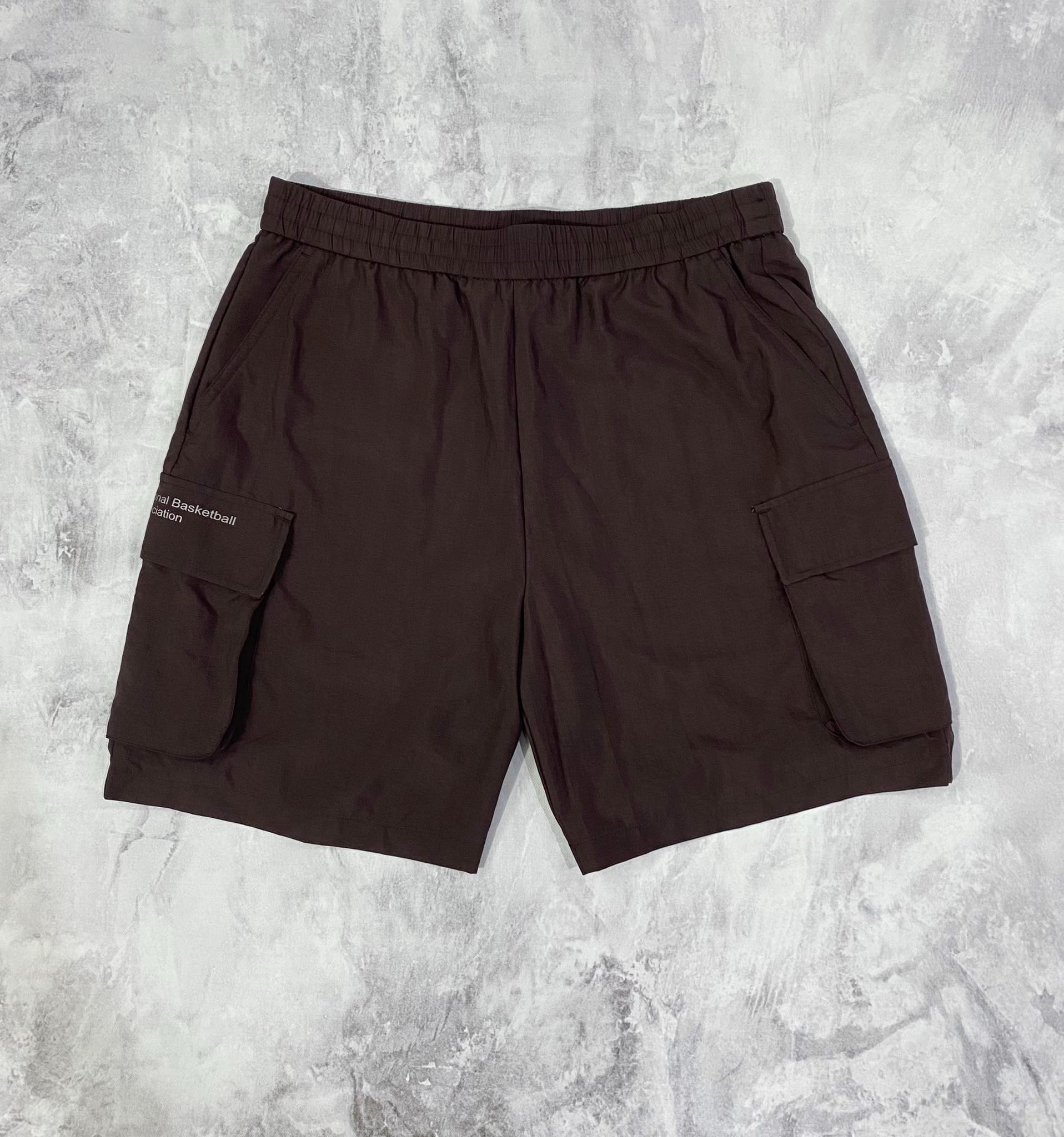Quần Short Chính Hãng NBA - Quần Gió Đỏ Mận - NBA-02