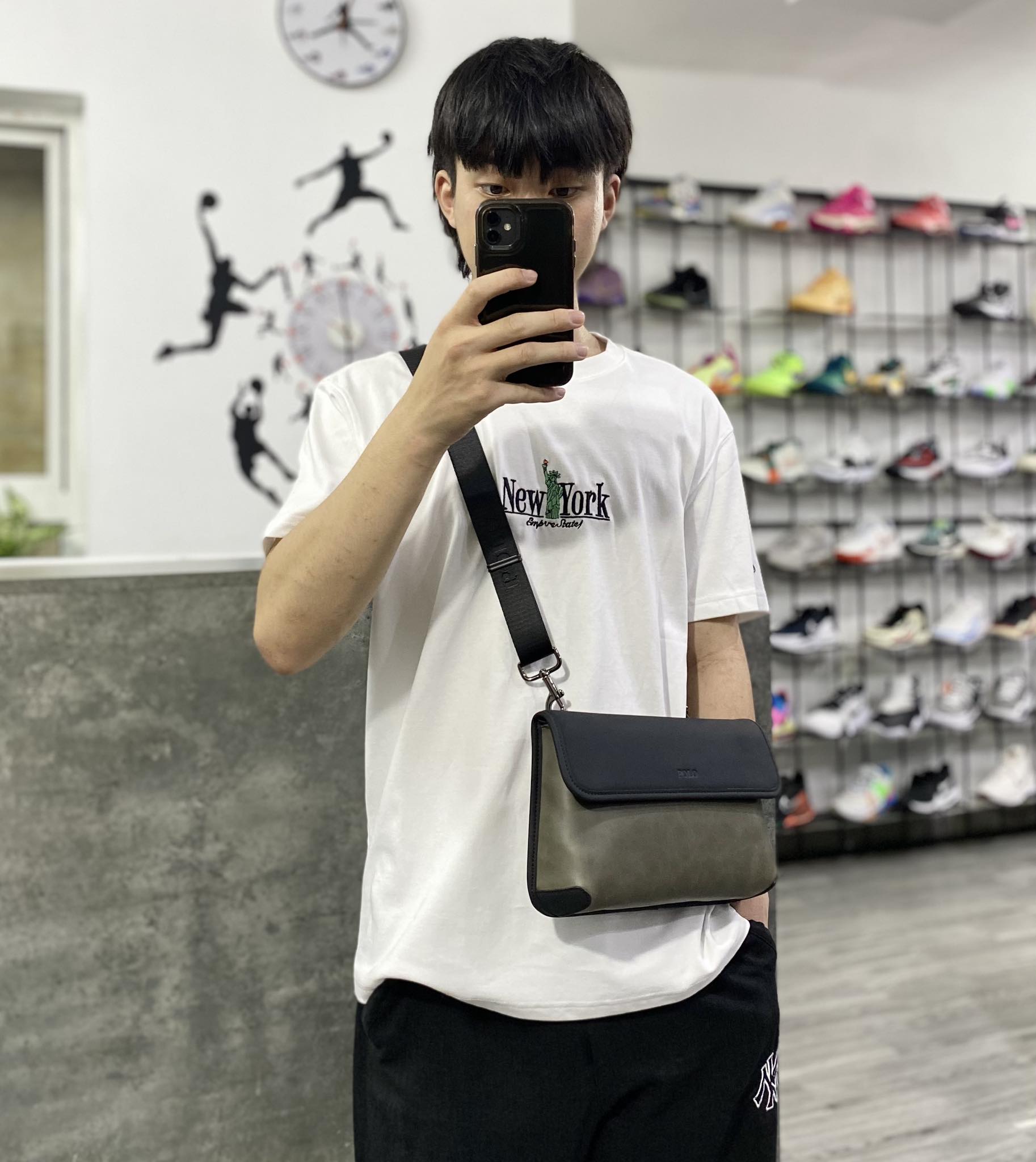 PHỤ KIỆN CHÍNH HÃNG - Túi Chéo Polo ralph lauren Men 