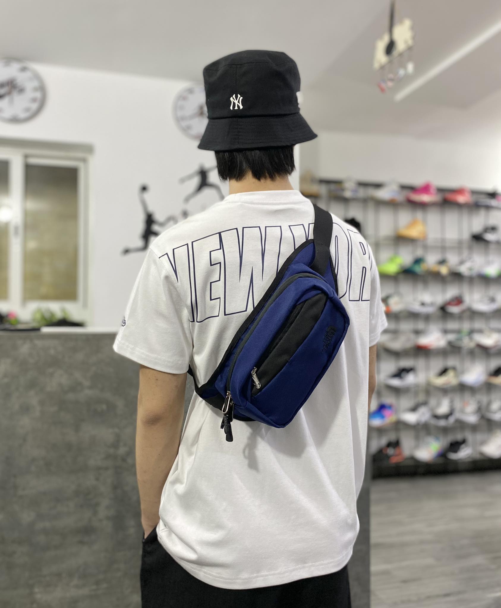 Phụ Kiện Chính Hãng - Túi Chéo Nam/Nữ The North Face Logo Cross Bag Navy - NF0A2UCX-04