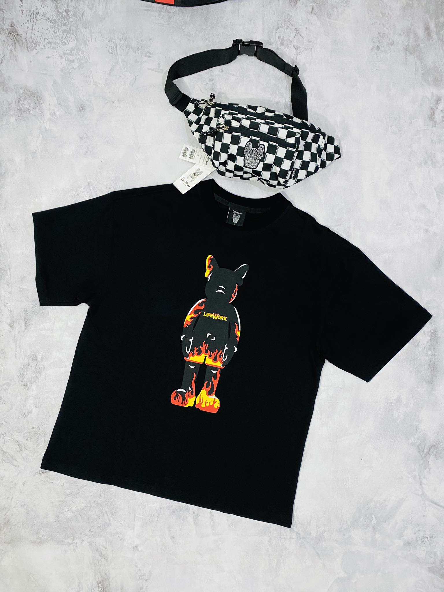 ÁO THỂ THAO HÈ - LifeWork Flame Figure Short-Sleeved - LW232TS418