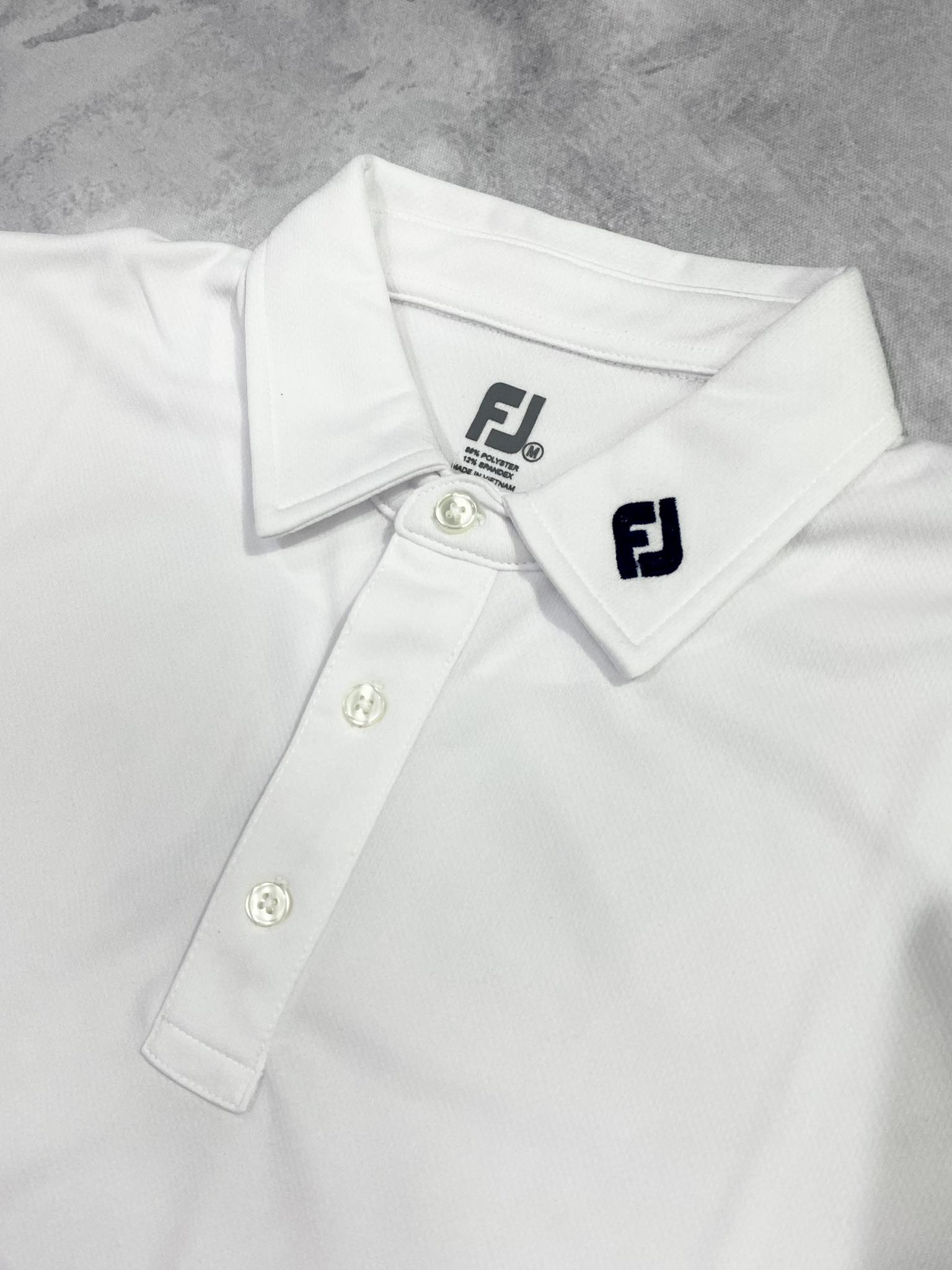 Áo Polo Chính Hãng - FootJoy Men's Stretch Solid Colour Golf 'Navy' - 91824-01