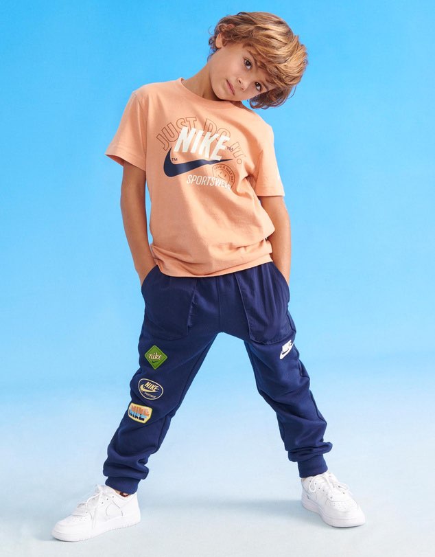 Áo Thun Trẻ Em Chính Hãng - Boys Nike Kids' sportswear short sleeve tee  'amber brown'