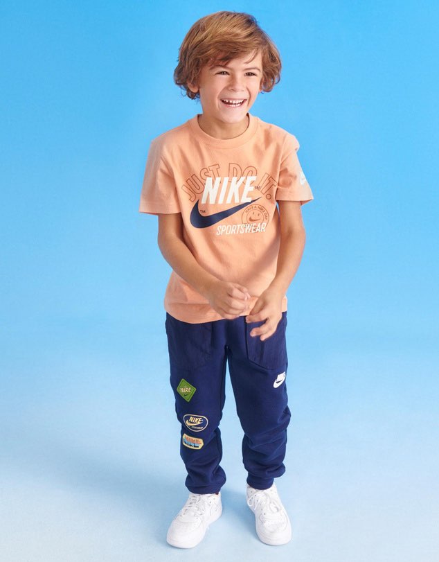 Áo Thun Trẻ Em Chính Hãng - Boys Nike Kids' sportswear short sleeve tee  'amber brown'