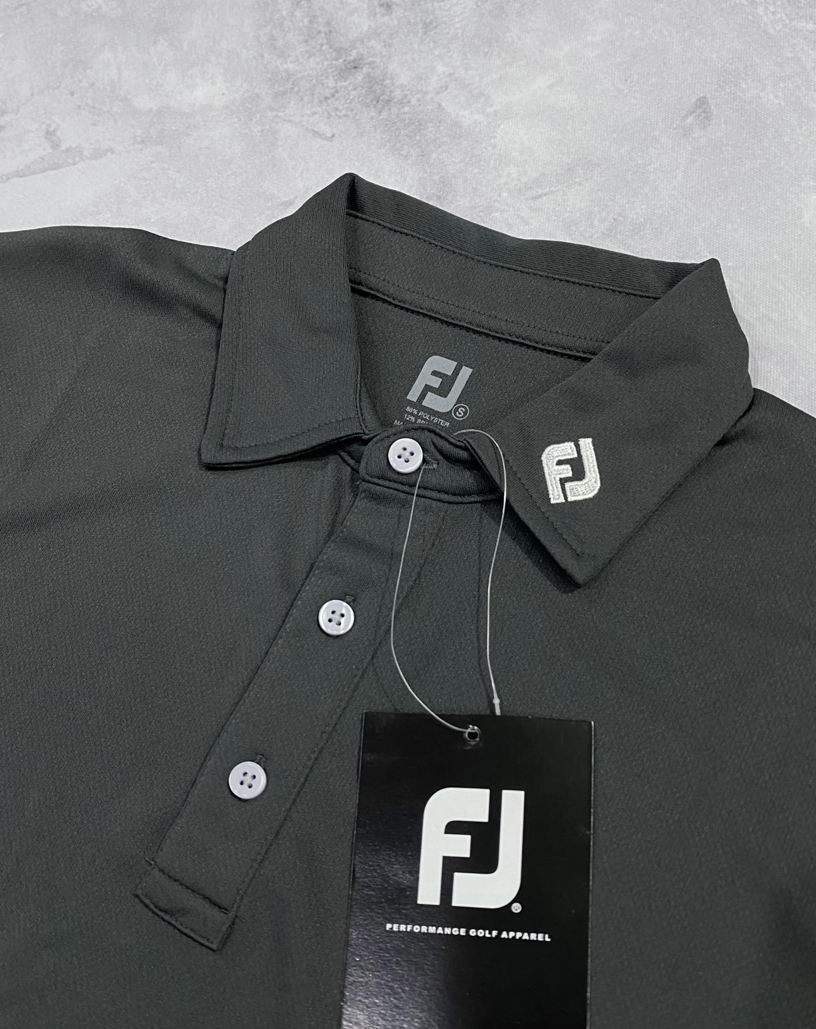 Áo Polo Chính Hãng - FootJoy Men's Stretch Solid Colour Golf 'Navy' - 91824-01