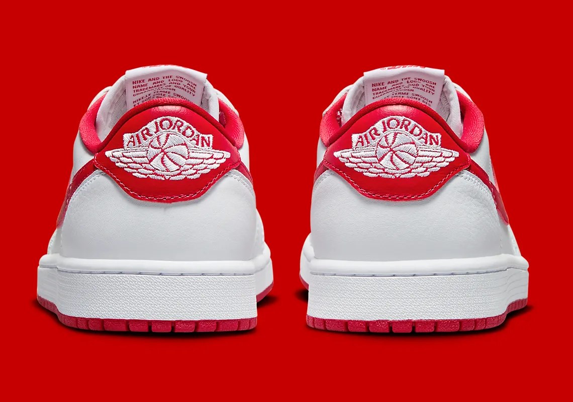 GIÀY CASUAL CHÍNH HÃNG - Nike Air Jordan 1 Low OG White/University Red - CZ0790-161