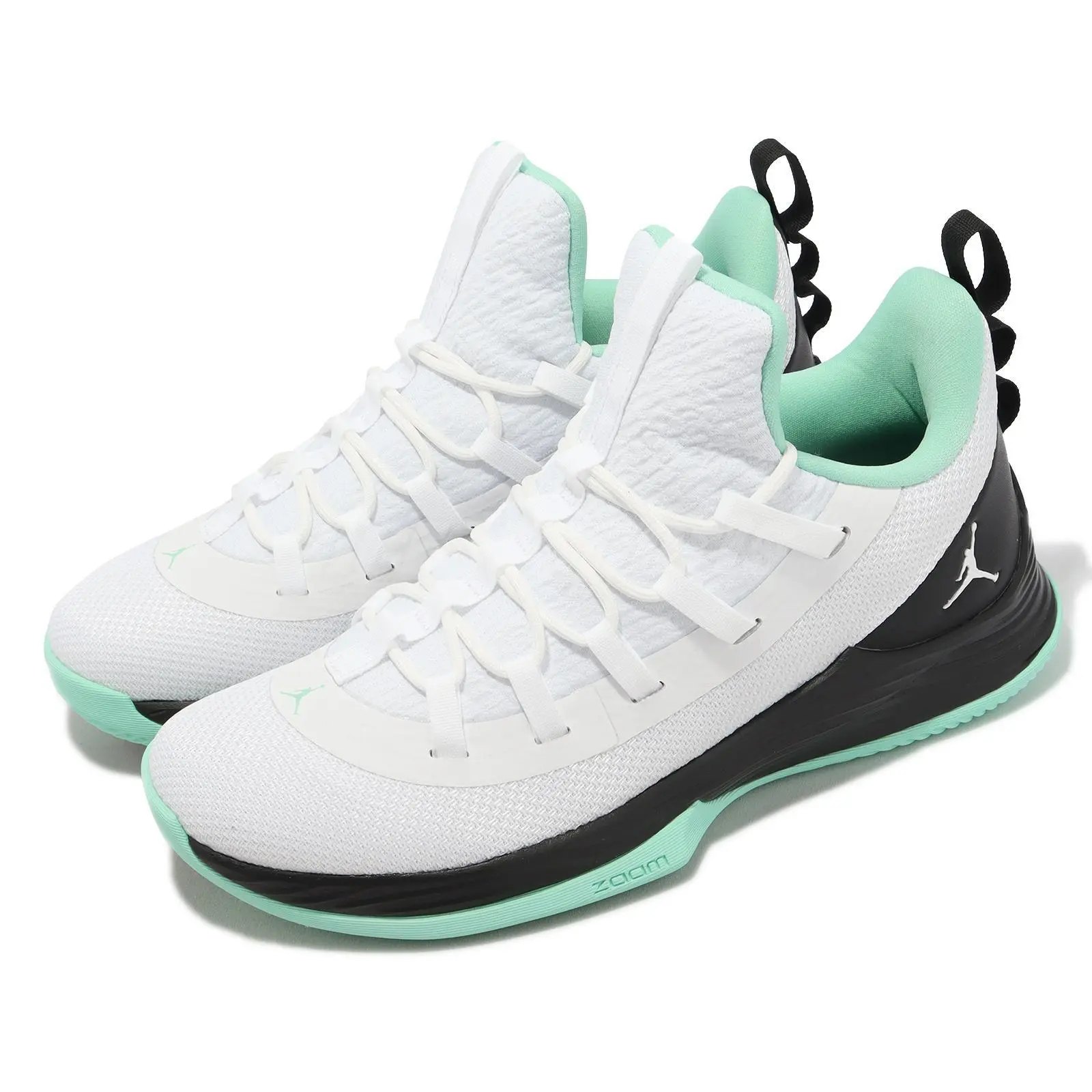 GIÀY BÓNG RỔ NIKE - Jordan Ultra Fly 2 Low White Black Emerald Rise - AH8110-114