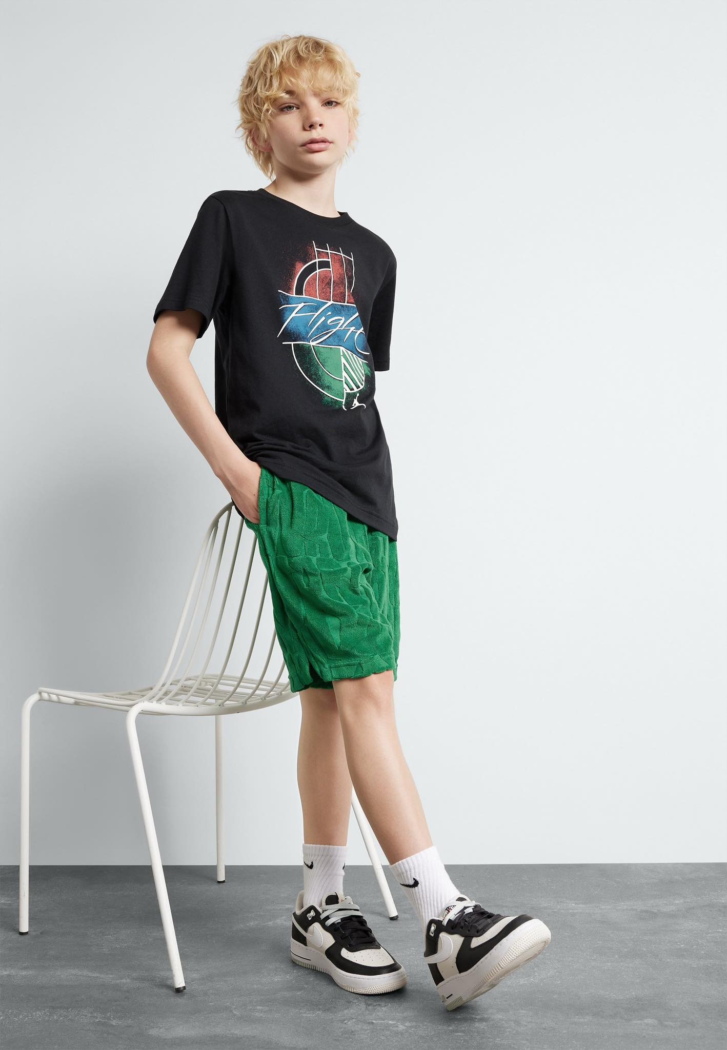 Áo Thun Trẻ Em Chính Hãng - Boys Dri-FIT Kid's T-shirt Jordan Mj's Playground