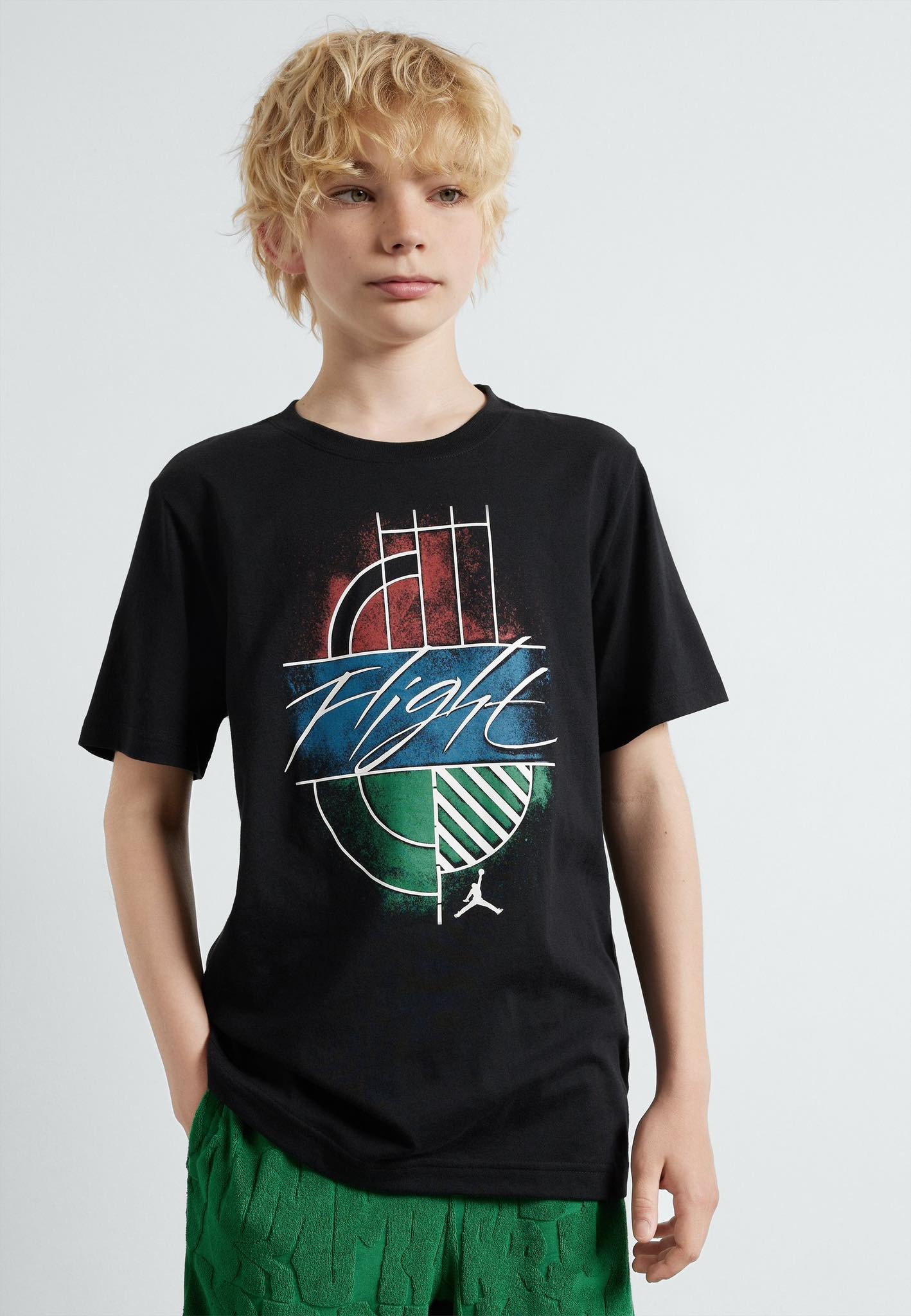 Áo Thun Trẻ Em Chính Hãng - Boys Dri-FIT Kid's T-shirt Jordan Mj's Playground