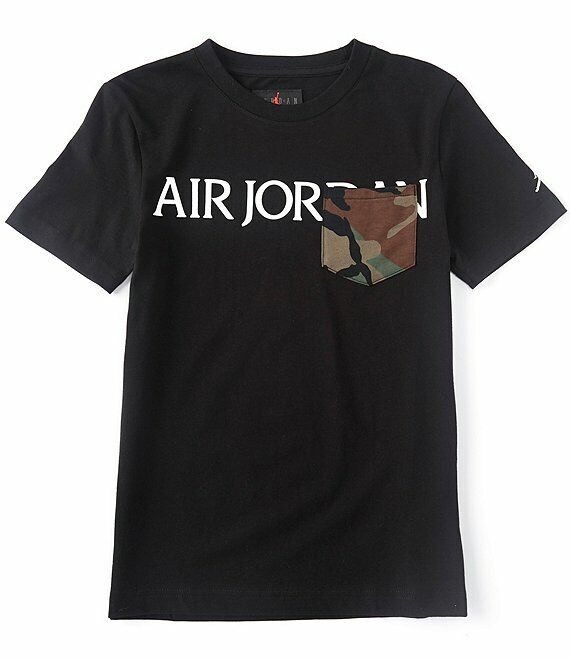 Áo Thun Trẻ Em Chính Hãng - Nike Air Jordan Big Boys-Sleeve Jumpman T-Shirt Jordan ' Black ' - CZ0595-010