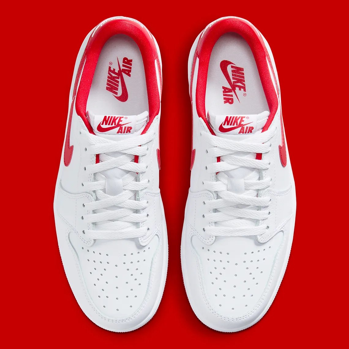 GIÀY CASUAL CHÍNH HÃNG - Nike Air Jordan 1 Low OG White/University Red - CZ0790-161