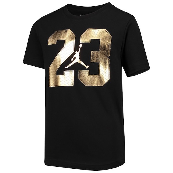 Áo Thun Trẻ Em Chính Hãng - Boys Nike  Jordan 23 Metallic Graphic T-Shirt '' Black '' -  6424-023