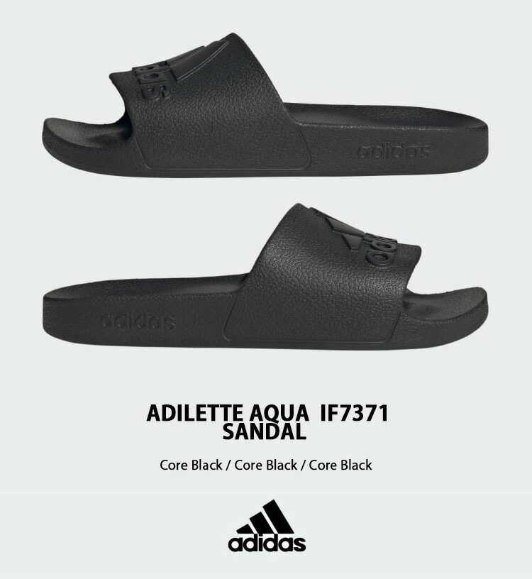 DÉP CHÍNH HÃNG - Adidas Adilette Aqua 2024 Shower Slides Black - IF7371
