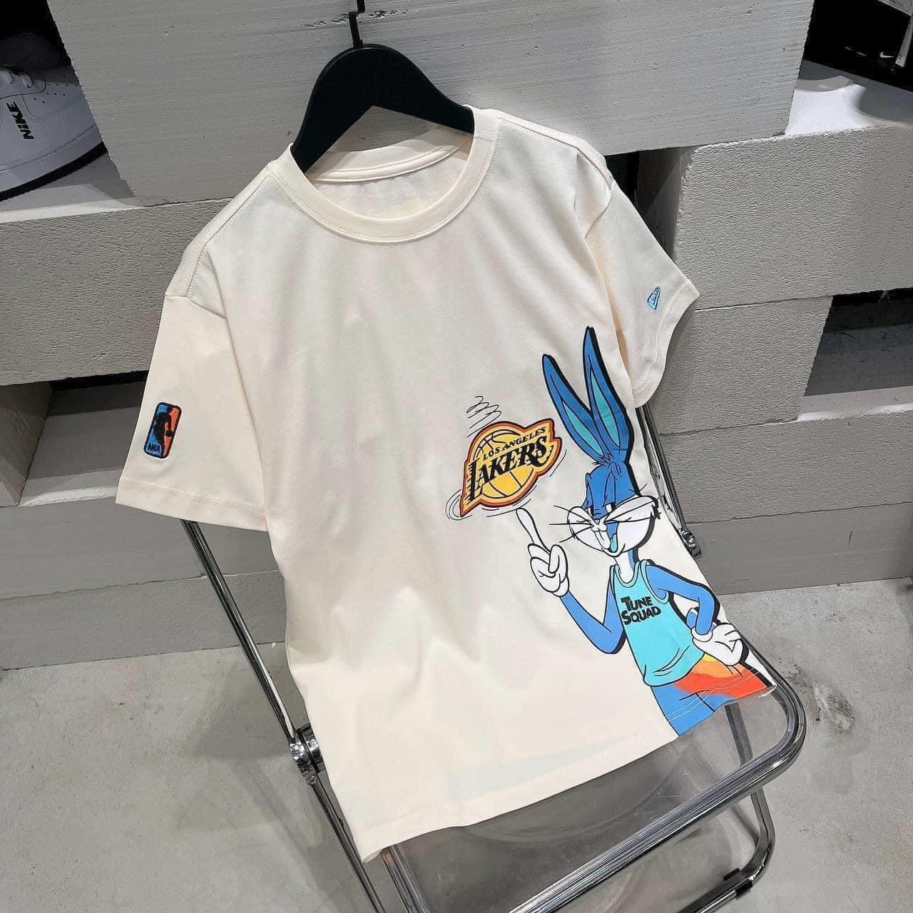 ÁO TSHIRTS CHÍNH HÃNG - Áo Thun Newera Space Jam 2 Dunk Bunny Cream  - 13053408