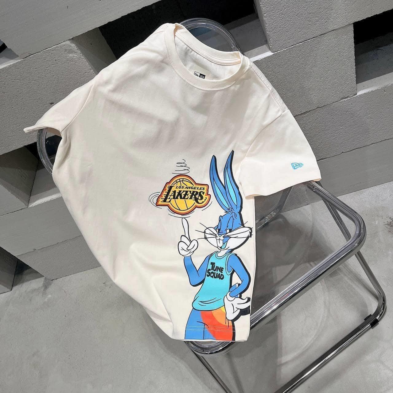 ÁO TSHIRTS CHÍNH HÃNG - Áo Thun Newera Space Jam 2 Dunk Bunny Cream  - 13053408
