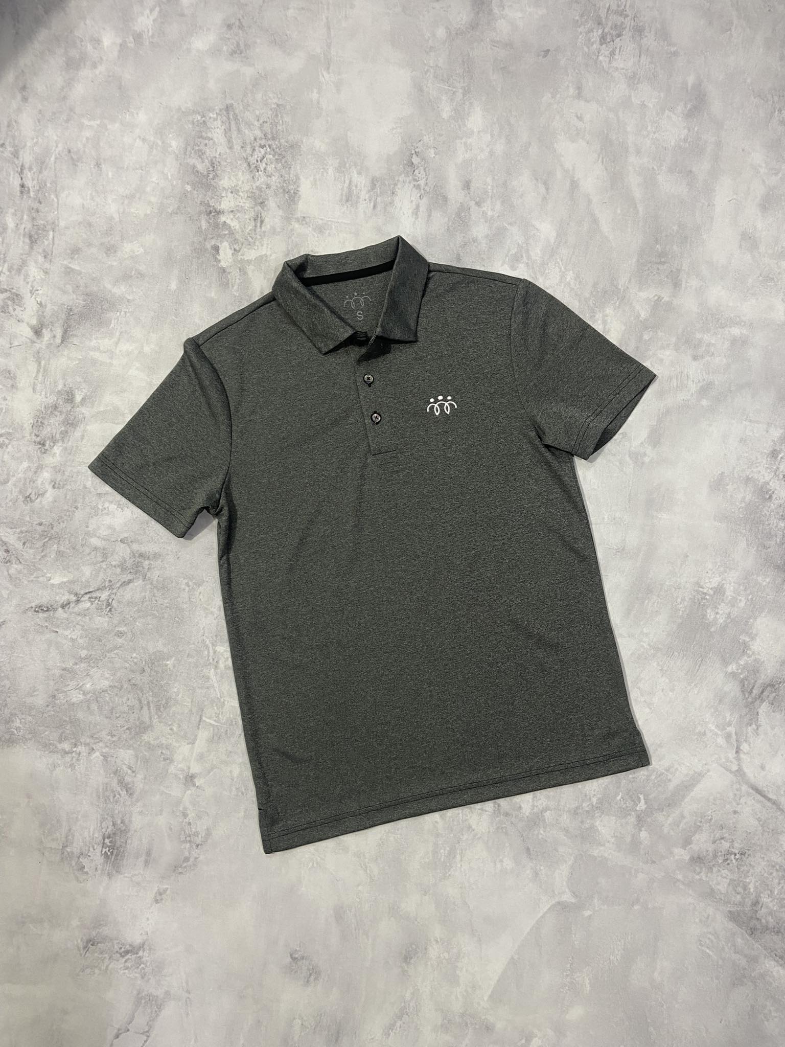 Áo Polo Chính Hãng - Nike Club Three People Màu Xám Đậm- PNF-024