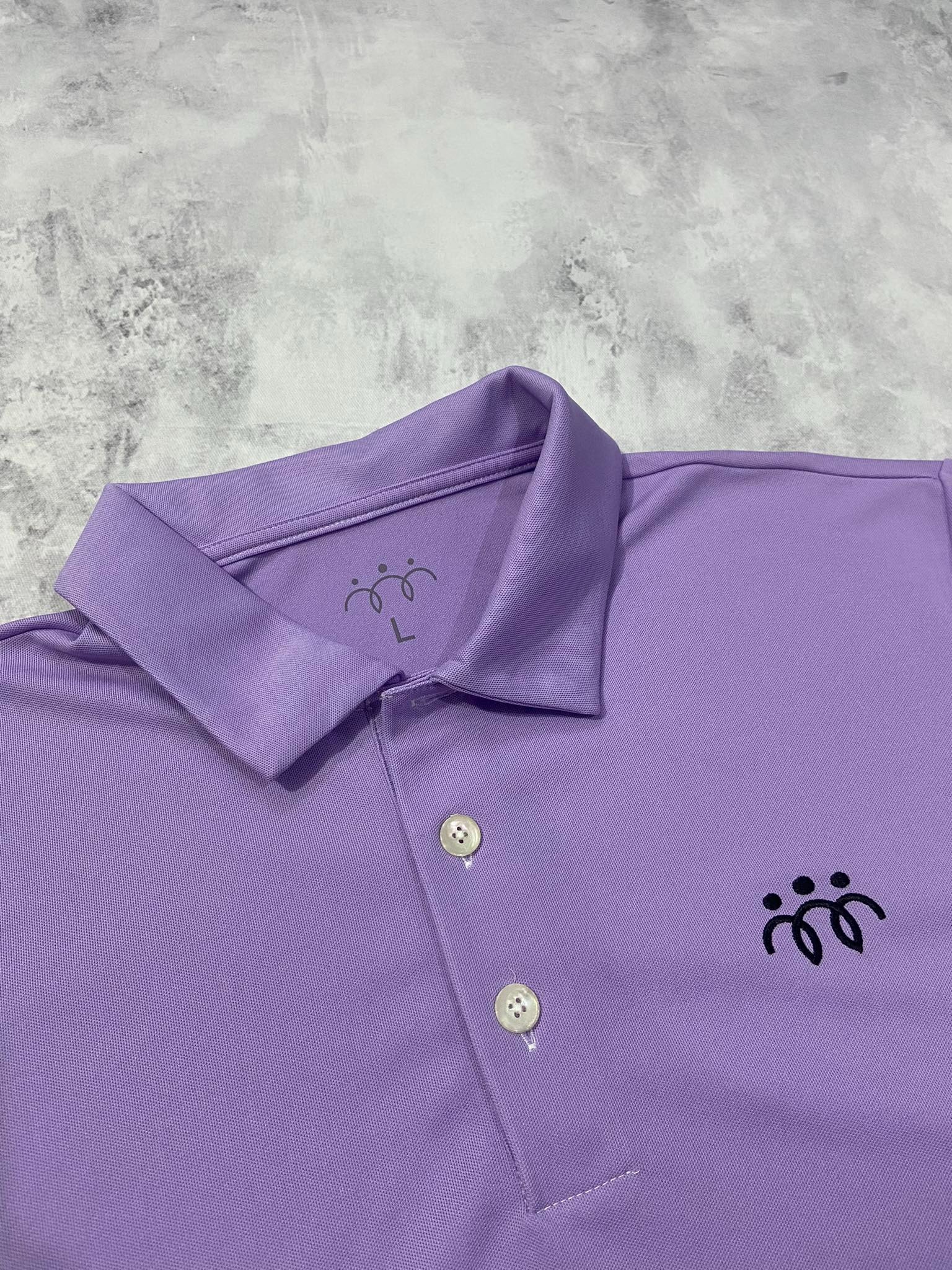 Áo Polo Chính Hãng - Nike Basic Three People Màu Tím - NI019
