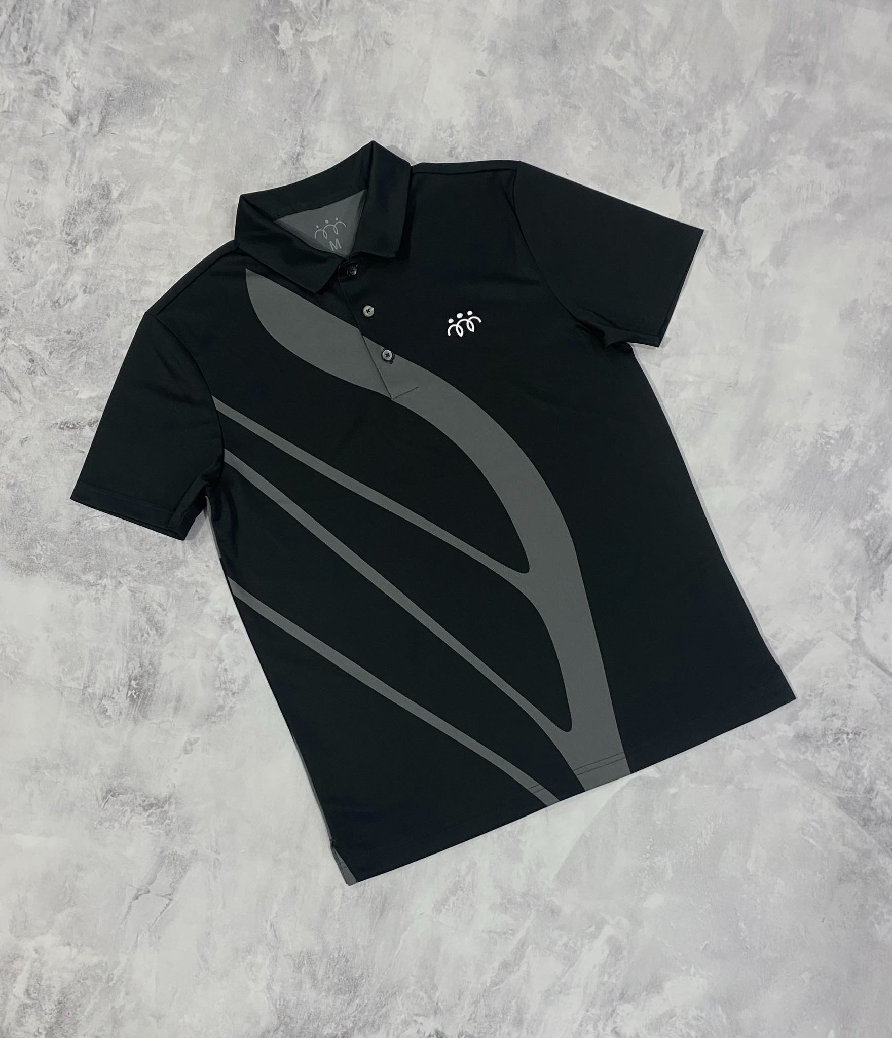 Áo Polo Chính Hãng - Nike Basic Three People Đen/Xám - NI020