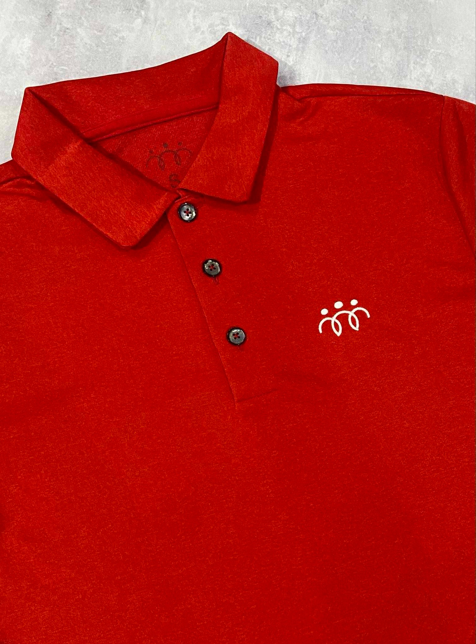 Áo Polo Chính Hãng - Nike Basic Three People Đỏ Tươi - NI018